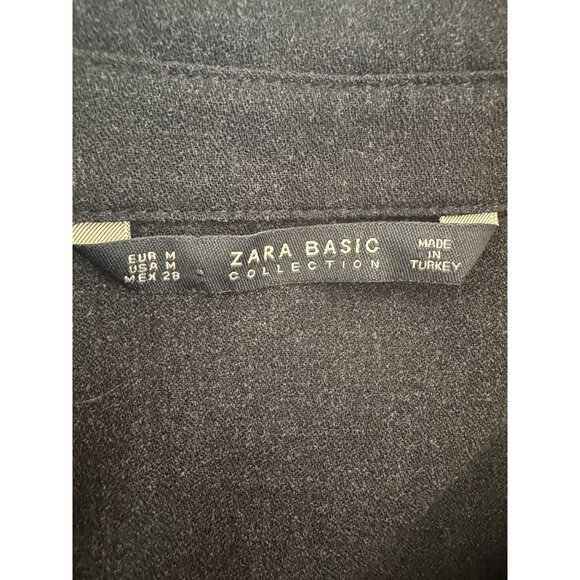 2/$30 Zara Basic Collection M Charcoal Pearl Embellish Sleeves - Picture 4 of 12